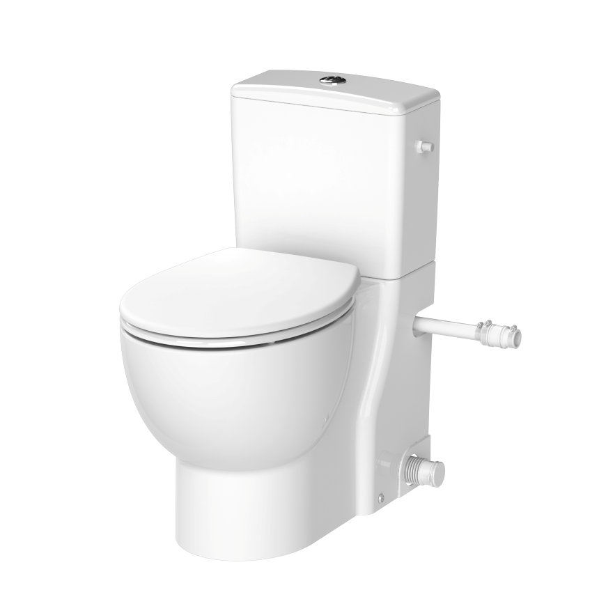 Sanibroyeur compact toilet, type Saniflush, wit, incl. wastafelaansluiting 