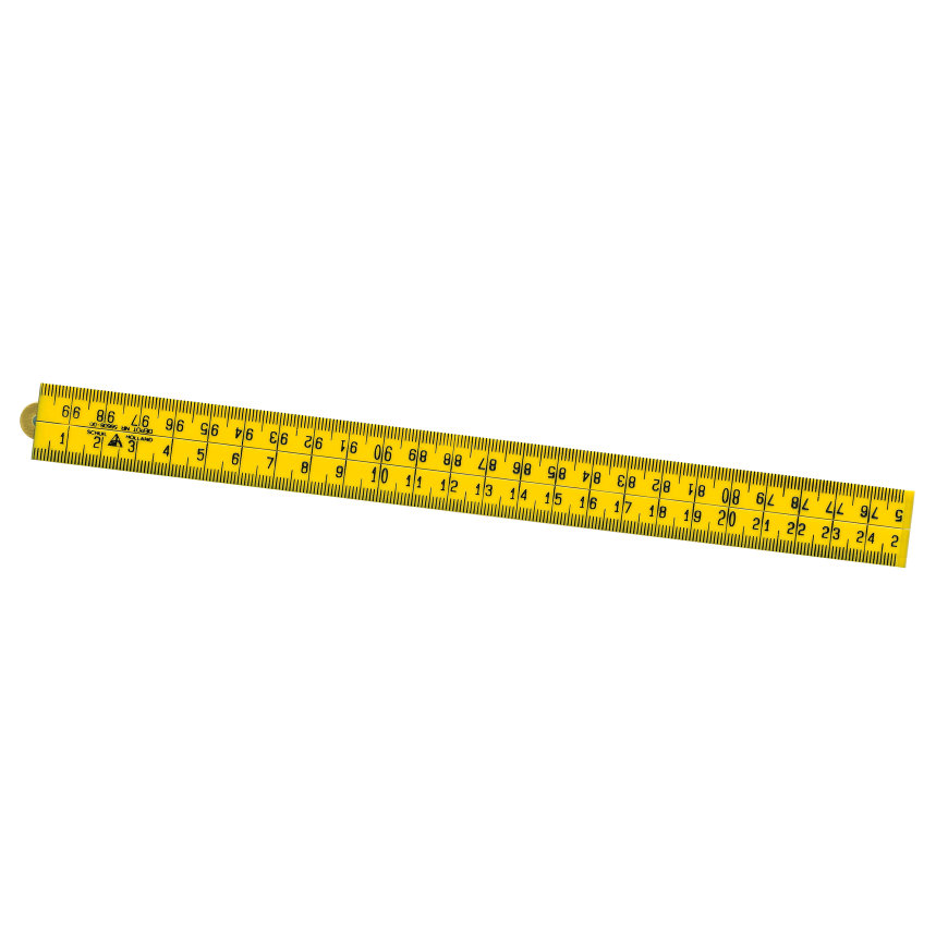 Schuil timmermansduimstok, kunststof, geel, 4-delig, l = 1 m 