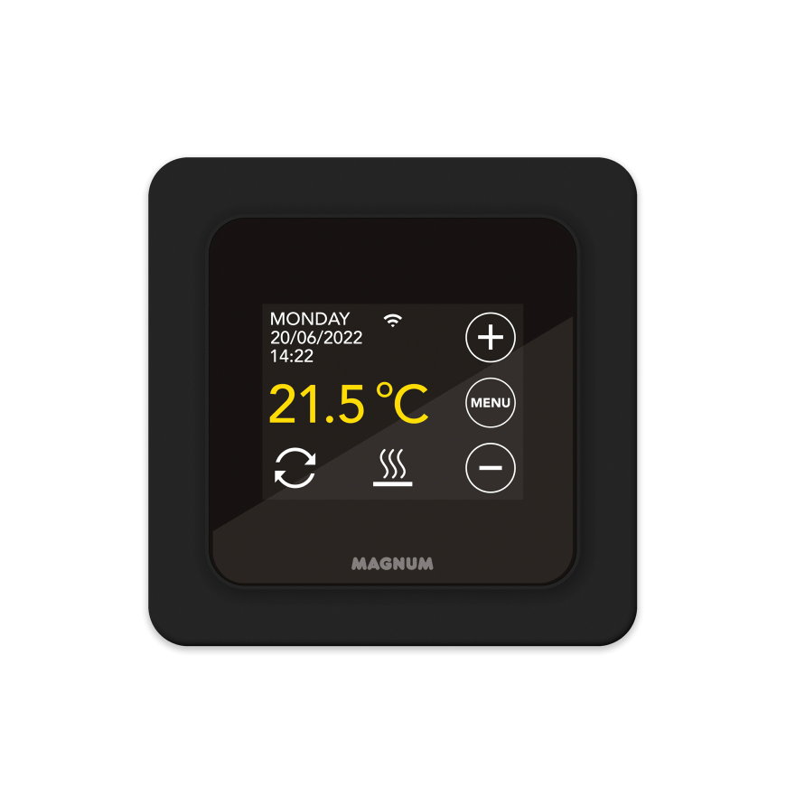 MAGNUM Remote Control slimme wifi-thermostaat, incl. vloer- en ruimtesensor, inbouw, zwart 