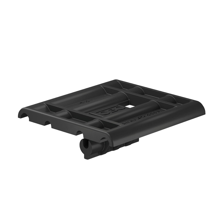 OBO draadgootadapter voor dakgeleiderhouder, pp, type 165 MBG, zwart 