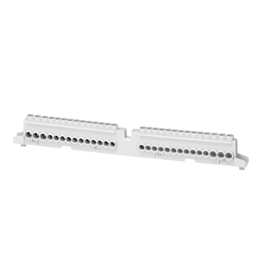 Gewiss Nul aardrail, (2x16 + 7x10), 1-polig, voor inbouwverdeelkasten 