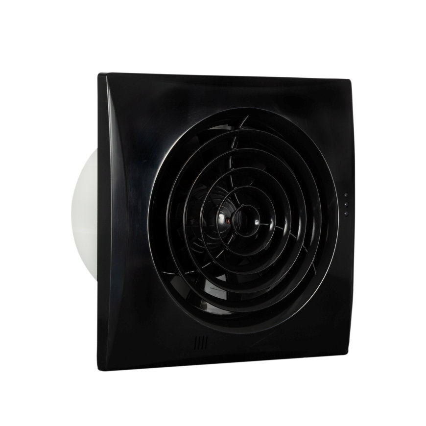 Nedco ventilator, type Silencio 125, zwart 