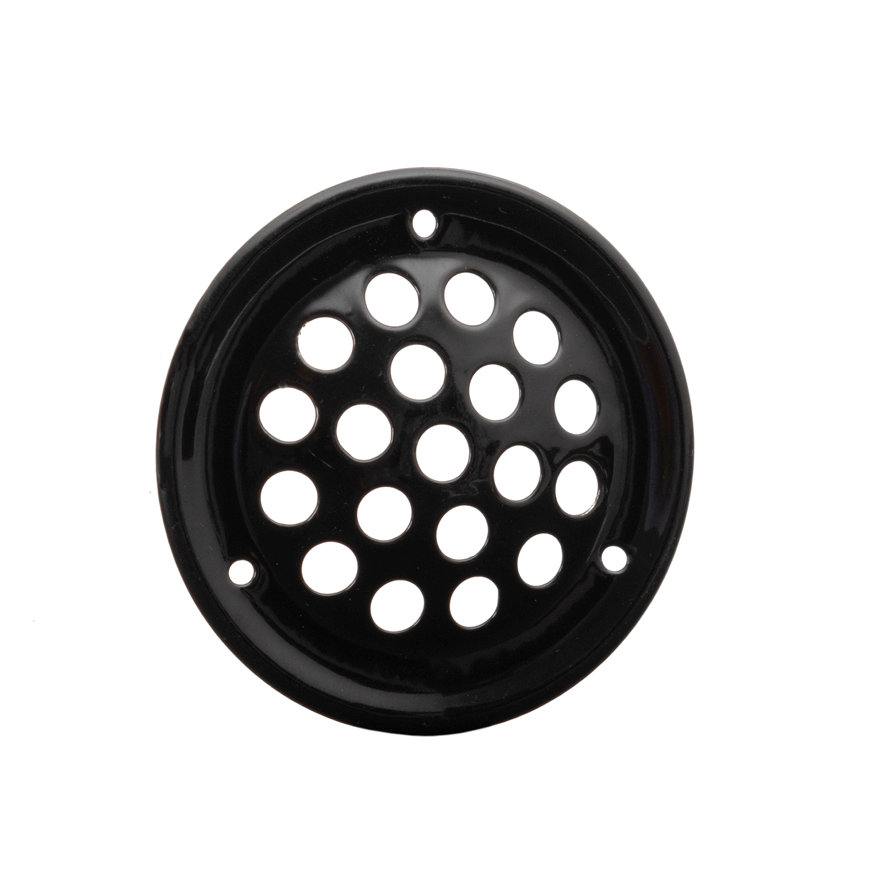 Nedco ventilatierooster, rvs 304, zwart, 52 mm 