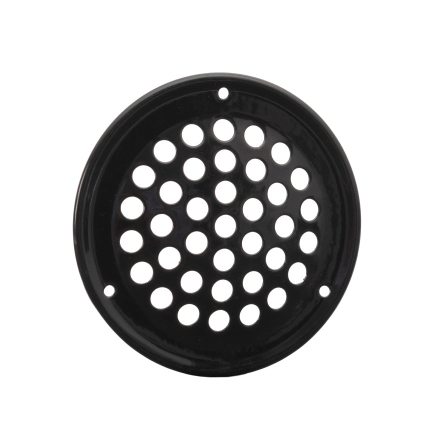 Nedco ventilatierooster, rvs 304, zwart, 69 mm 