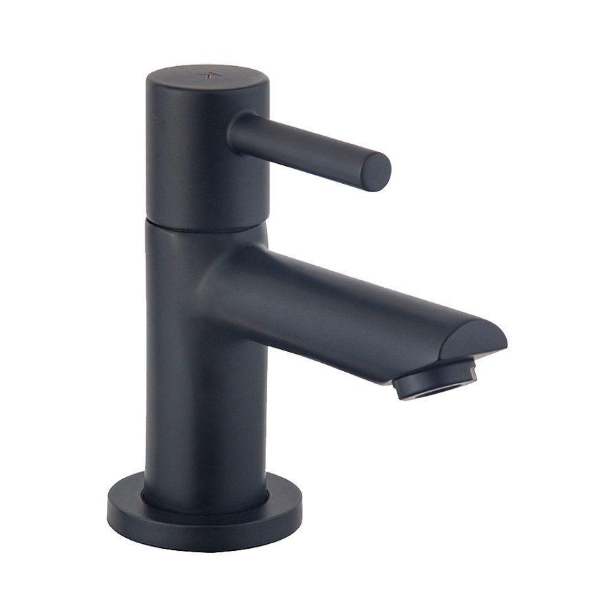 Toiletkraan, serie Amador, hendel, laag model, Kiwa, zwart, &frac12;" 