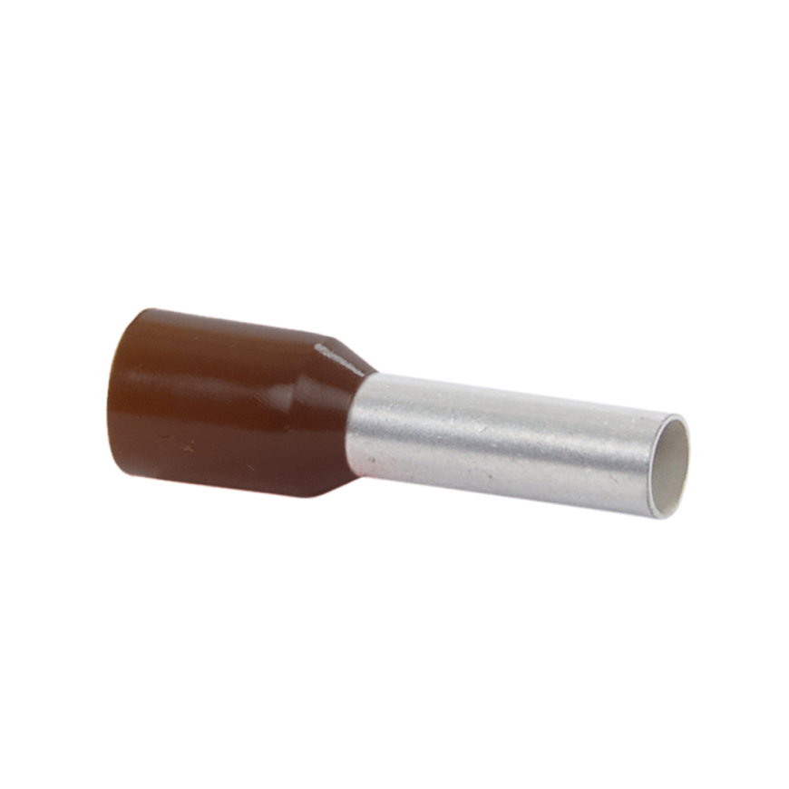 Klemko adereindhuls, geïsoleerd, pp, bruin, 10 mm², penlengte = 12 mm, verpakking à 100 stuks 