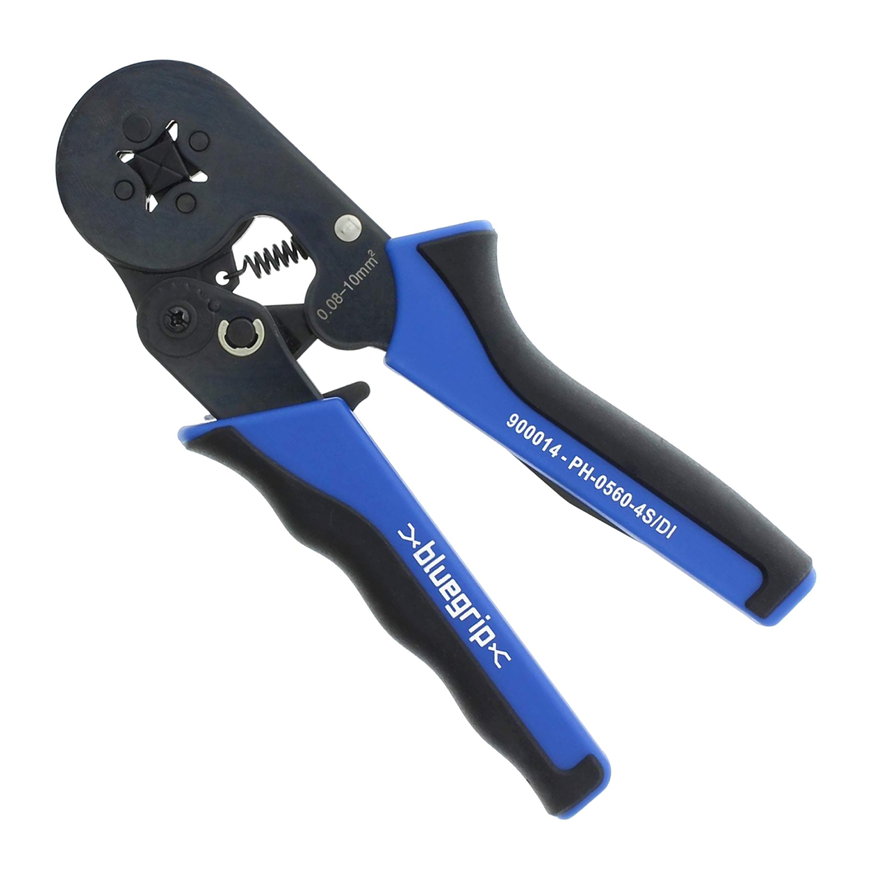 Bluegrip sperkrimptang, type PH-0560-4S/DI, voor adereindhulzen 0,08 - 10 mm², vierkantpers 