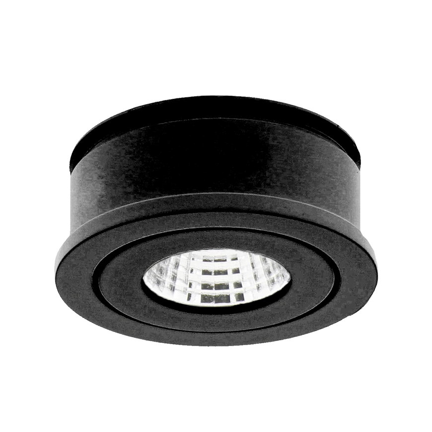 Klemko led inbouwspot, type Verona, zwart, 350 mA, 2700K, IP44, 3,3 W 