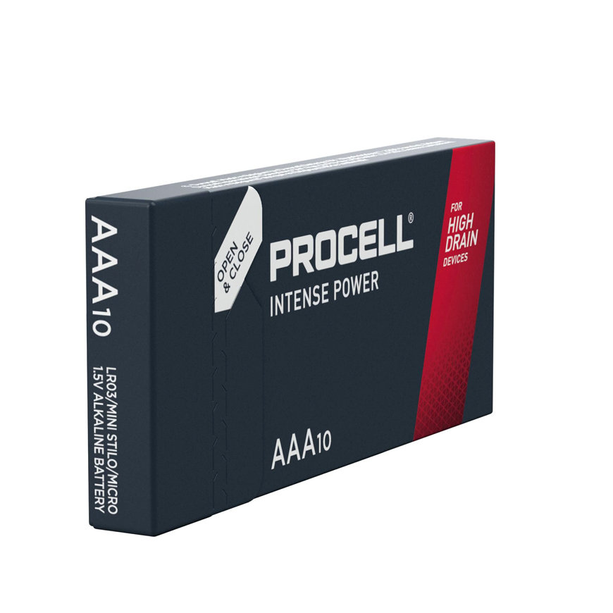 Duracell Procell Intense alkaline batterij, AAA, 1,5 V, LR03, doos à 10 stuks 