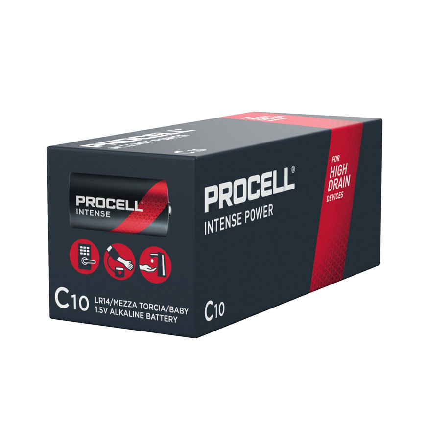 Duracell Procell Intense alkaline batterij, C, 1,5 V, LR14, doos à 10 stuks 