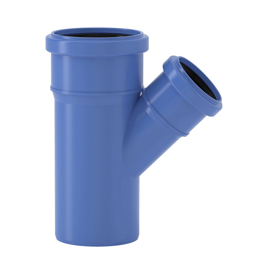 Valsir Triplus HT Abfluss Abzweig reduziert 45°, DN/OD = 40 x 32 mm 