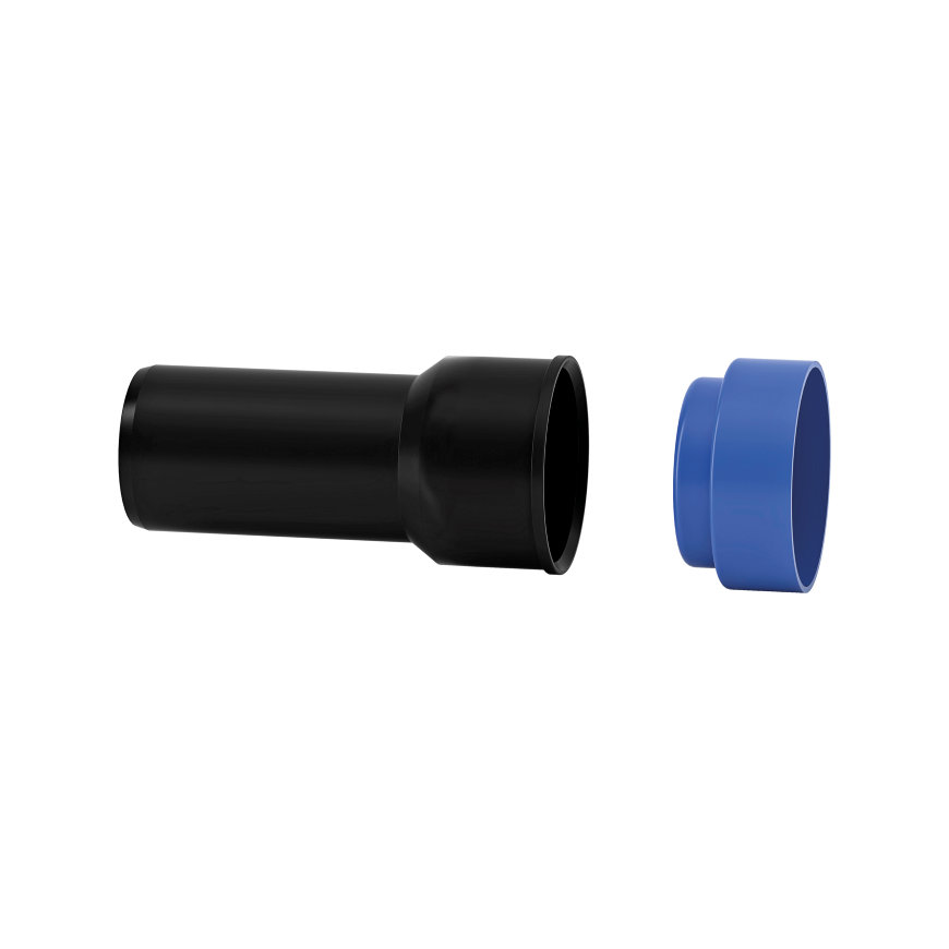 Valsir Blackfire, HT Abfluss Anschlussmuffe mit Schutzdeckel, DN/OD = 32 mm, Deckel 46 mm 