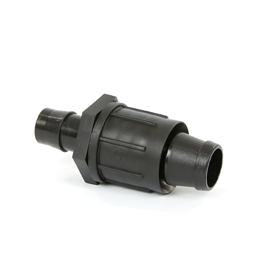 Irritec Kupplung, Drip Tape x Gummi, 16 mm, Rohrbohrung 17 mm, Anschluss PE/PVC-Rohr 