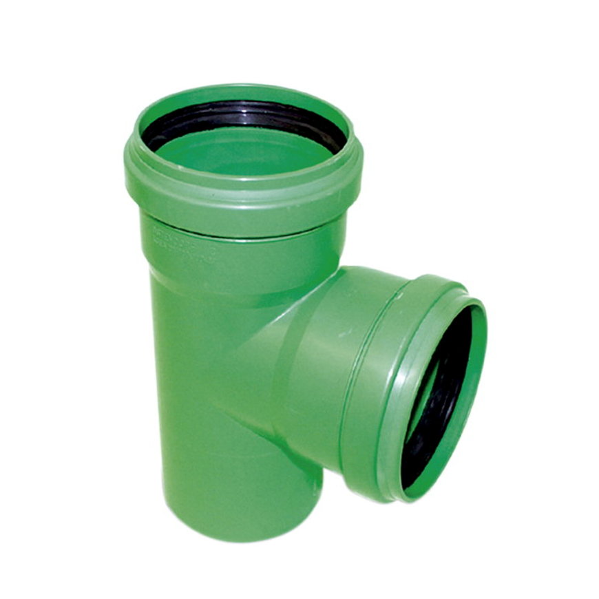 Wavin KG2000 Abzweig reduziert 87°, 2x Muffe/1x Spitzende, PP, grün, 160 x 110 mm 