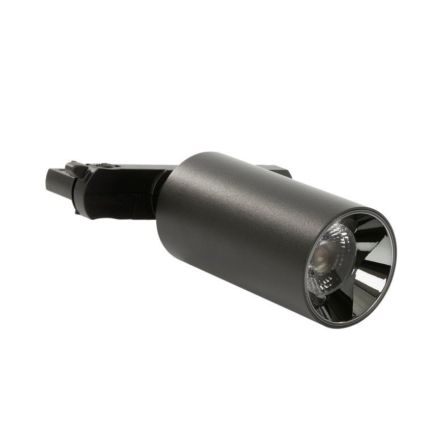 Adurolight® Premium Quality Line led railspot, Lily, in-track driver, zwart, 15 W, 3000 K 