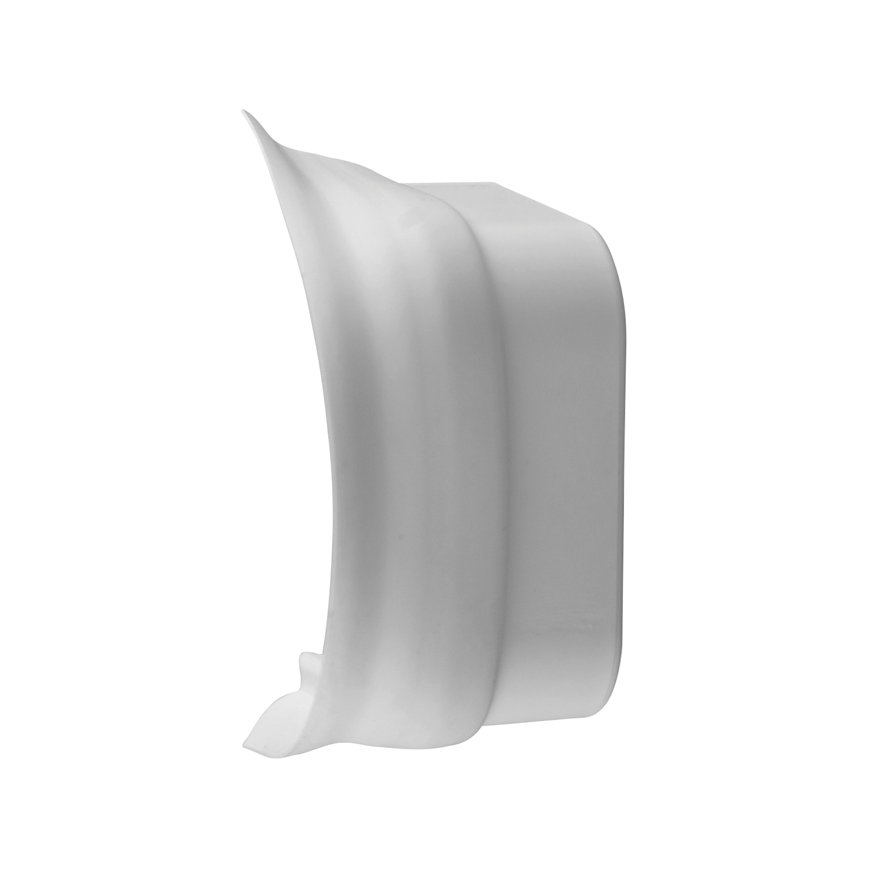 Canalit aansluitstuk, met flexibele rand, pvc, 80 x 60 mm, wit 