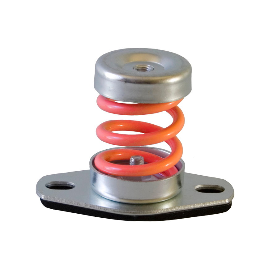 Canalit trillingsdemper met veervoet, h = 70 mm, M8, 8 - 15 kg, verpakking à 2 stuks 