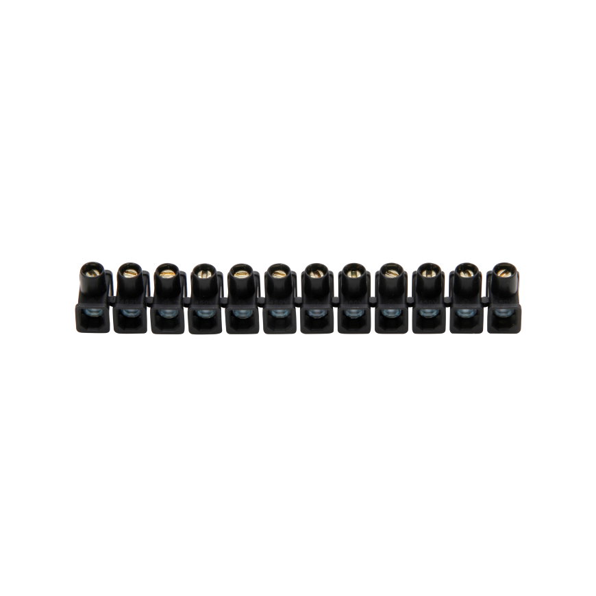 Kopp retail, klemrail, 1 - 2,5 mm², 12-polig, 450 V, 24 A, zwart, verpakking à 2 stuks 