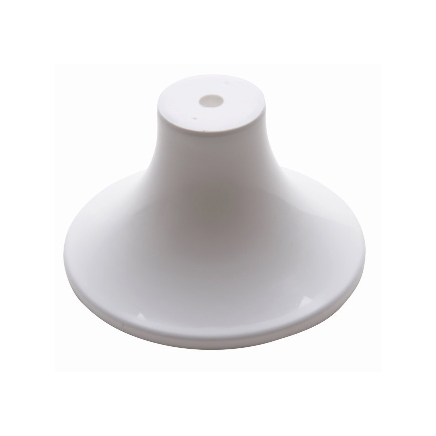 Kopp retail, plafond afdekkap, kunststof, 110 mm, wit 