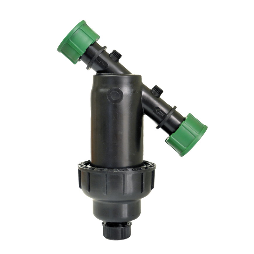 Irritec waterfilter, polyamide, 10 bar, 2x wartel 1", C, rvs filter, 120 mesh, 130 micron, rood 