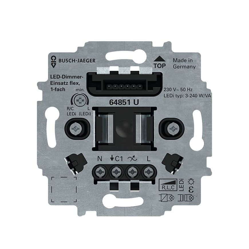 ABB Busch-Jaeger dimmer, tiptoets, 100 W led