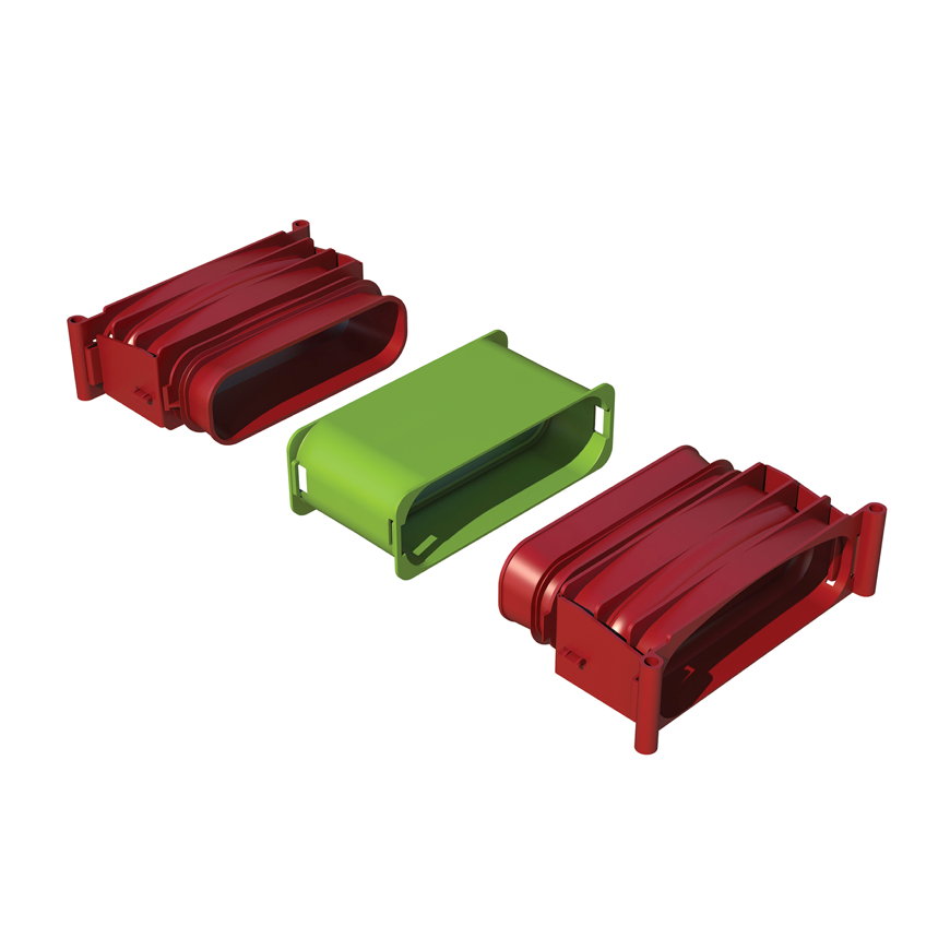 Ubbink Air Excellent koppelstuk, type AE45sc, groen, 50 x 140 mm, set 