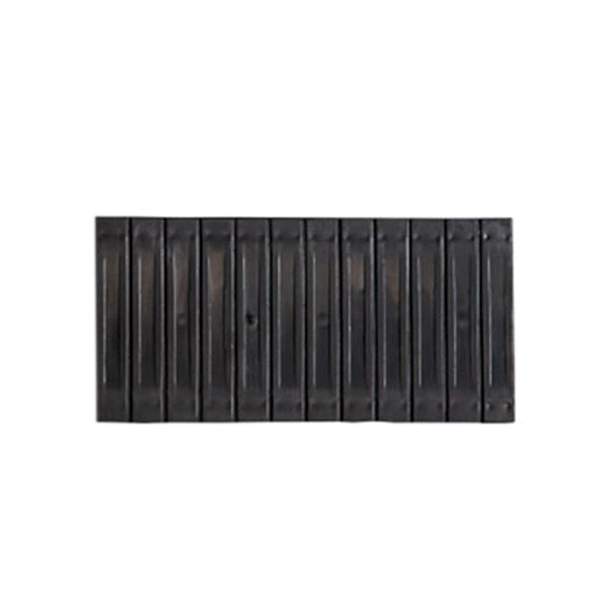 Simcast afdekstrook, 6 modules breed, zwart 