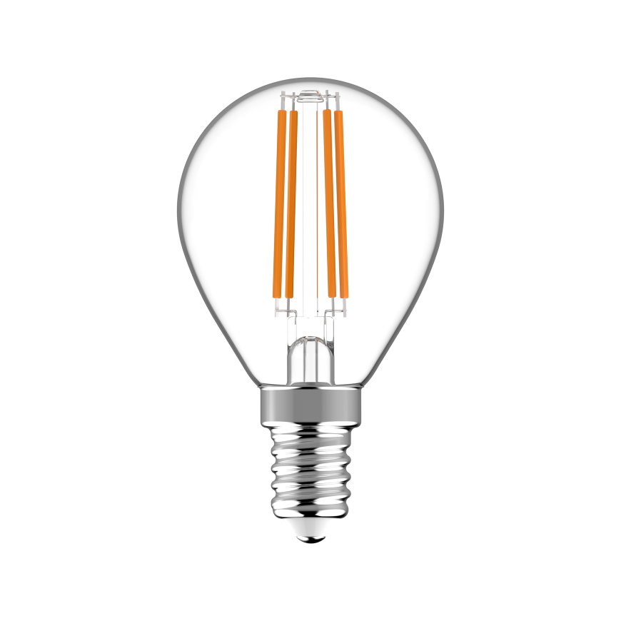 LED's light led filament lamp, E14, globe, G45, 4,5 W, 470 lm, 2700 K 