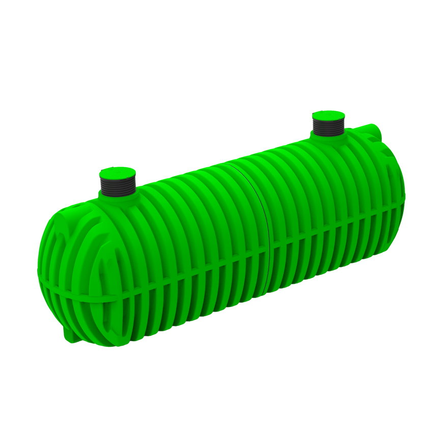 Regenwatertank, polyetheen, 40.000 liter, 851 x 242,5 x 270 cm, incl. deksel, ondergronds 