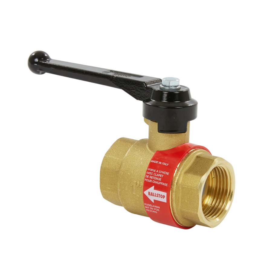 Caleffi kogelkraan, messing, 2x binnendraad, type 327, 1" 