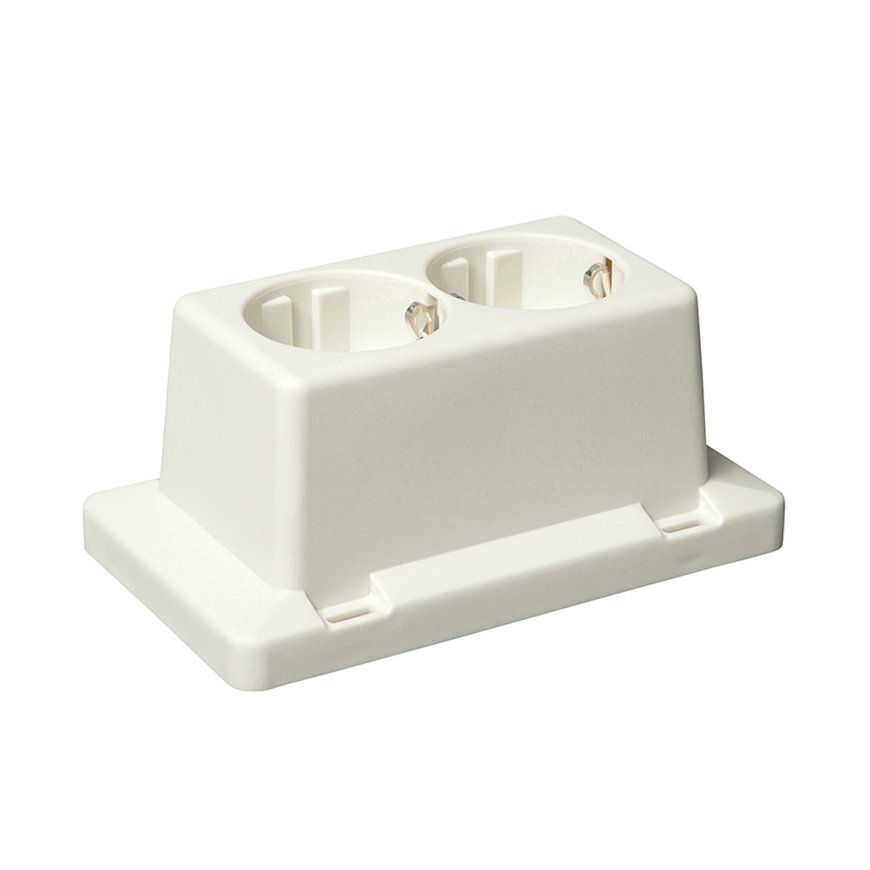 ABB montagedeksel + dubbel wcd, voor lasdoos 3611, 70 x 125 mm 