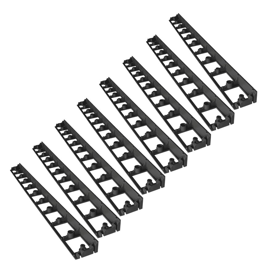 Nidaborder borderrand, pe, 1000 x 80 x 50 mm, zwart, verpakking à 8 stuks 