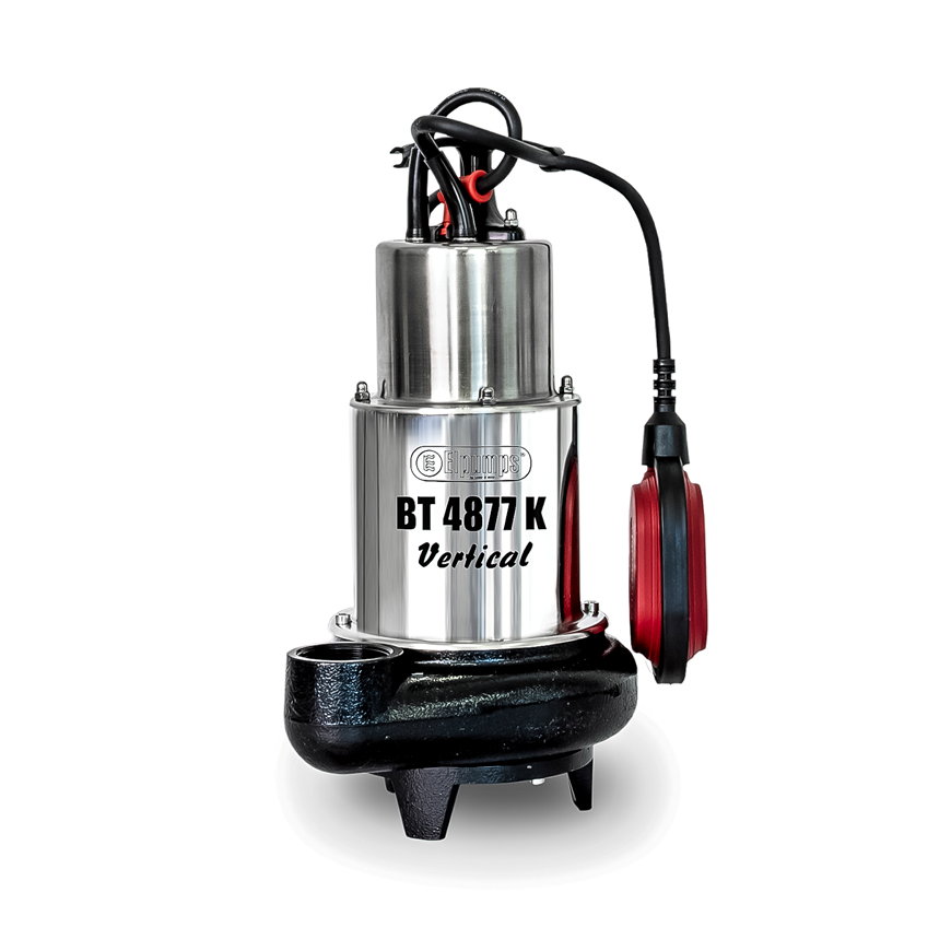 Elpumps Tauchpumpe mit Schneideinrichtung, Schmutzwasser + Abwasser, BT 4877 K Vertical, 900W, 230 V 