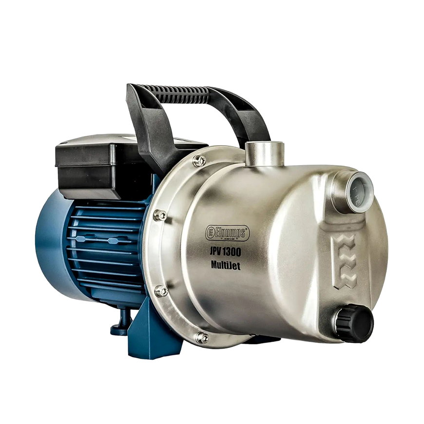 Elpumps horizontale zelfaanzuigende meertrapspomp, rvs, JPV 1300 MultiJet INOX, 1,3 kW, 230 V 