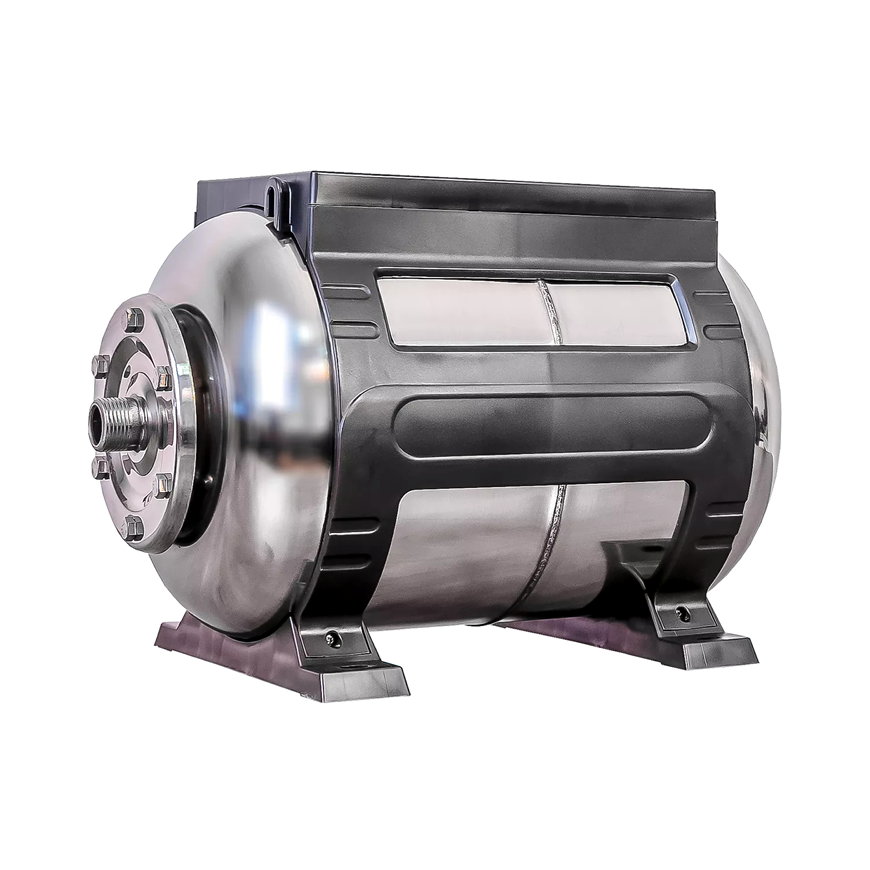 Elpumps expansievat, rvs, horizontaal, 24 liter