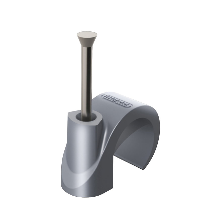 Mepac spijkerclip, type SP 16/19 G, pe, grijs, 16 - 19 mm, emmer à 600 stuks 