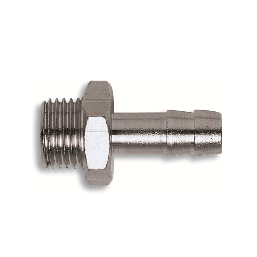 GAV slangtule, verzinkt staal, buitendraad x slangtule, 3/8" x 10 mm 