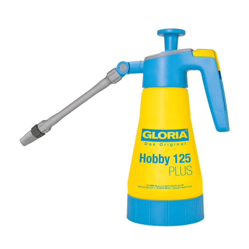 Gloria hand drukspuit, type Hobby 125 PLUS, vulinhoud 1,25 liter, EPDM afdichtingen 