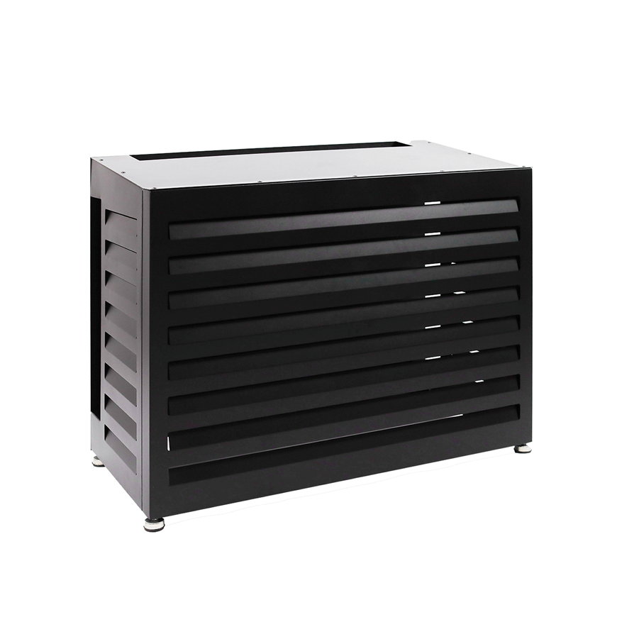 Nedco airco- en warmtepomp omkasting, alles-in-1 model, zwart, 850 x 1100 x 550 mm 