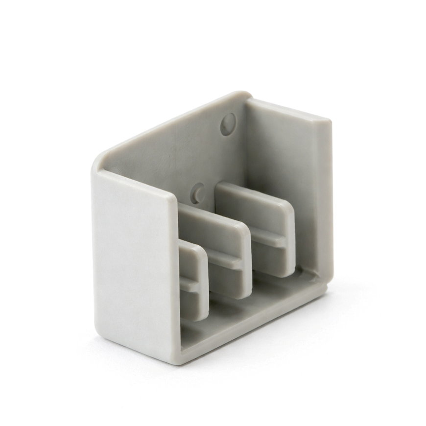 Gewiss eindkap, 4 polig, voor kamrail 