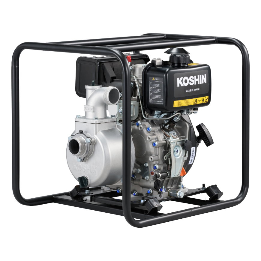 Koshin KD300 zelfaanzuigende diesel motorpomp, SEV-50D, schoonwater 