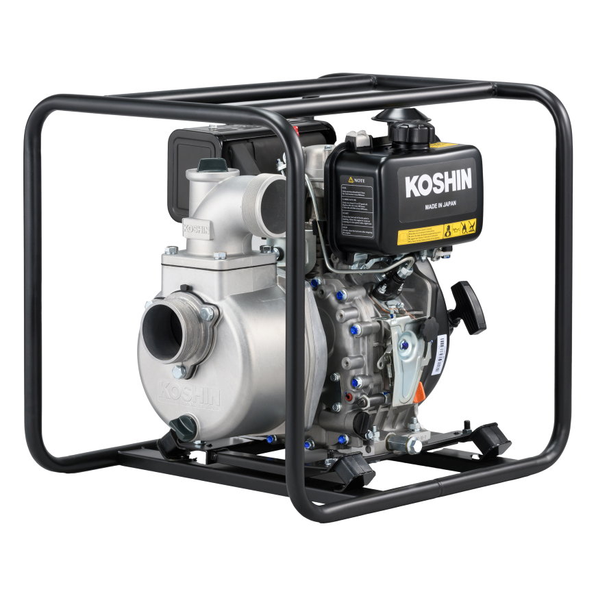 Koshin KD300 zelfaanzuigende diesel motorpomp, SEV-80D, schoonwater 