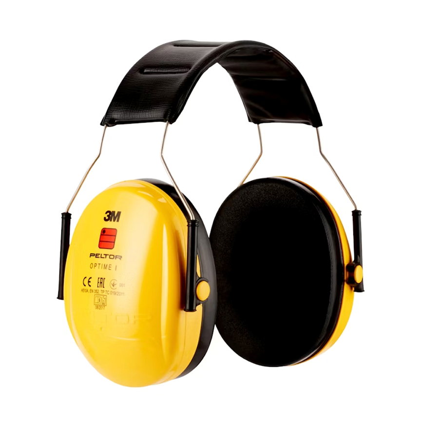 3M oorkappen, Peltor Optime I, SNR 27 dB, geel 