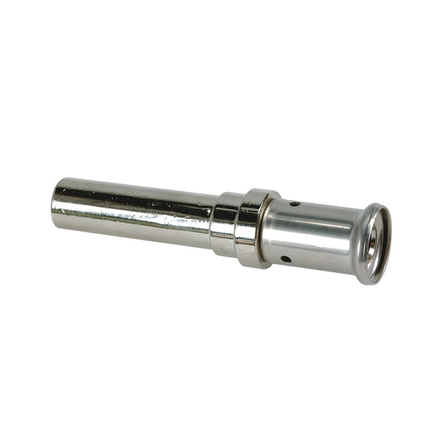 Henco overgangs koppeling, vernikkeld, rvs, pers x knel, type 29P-CS, epdm, 16 bar, 16 x 15 (cu) mm 