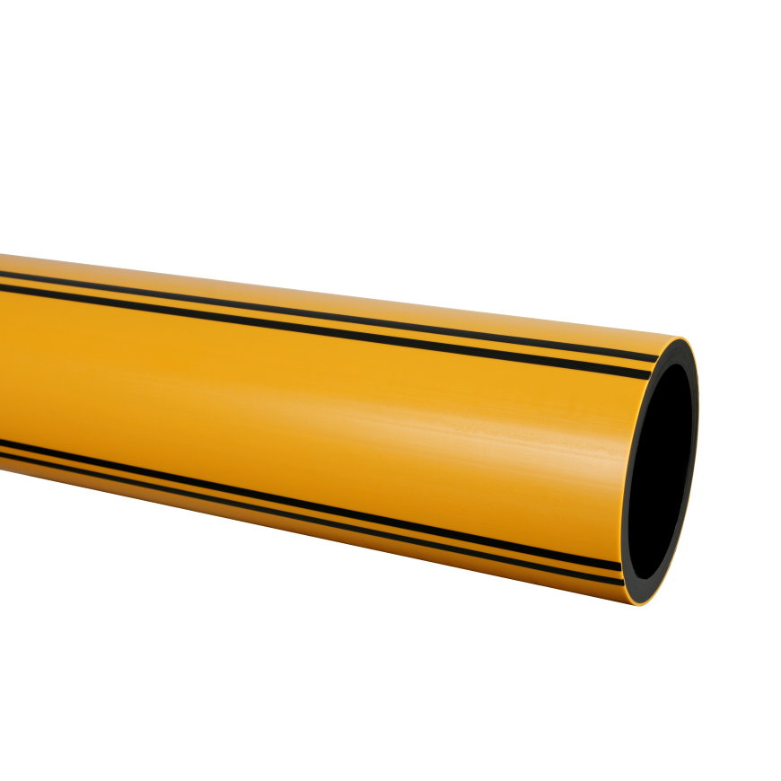 Wavin hdpe buis voor gas, pe 100, oranje, Gastec QA, SDR 17, 10 bar, 63 x 3,8 mm, l = max. 100 m 