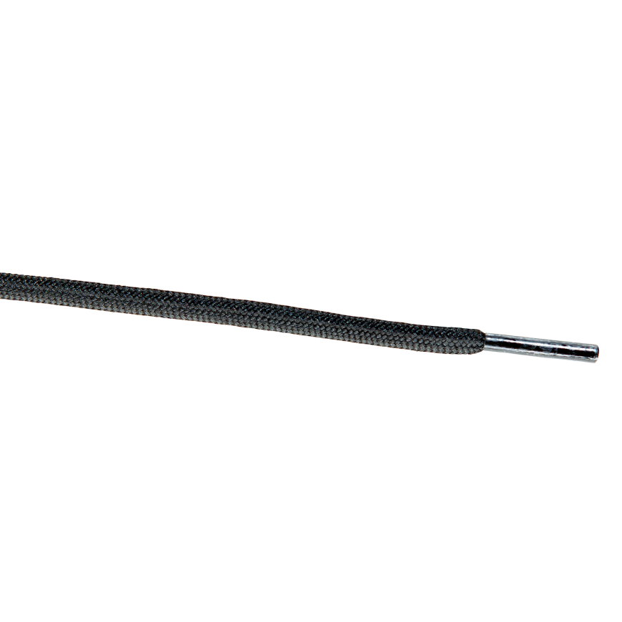 Bata veters, rond, zwart, 100 cm, 1 paar 