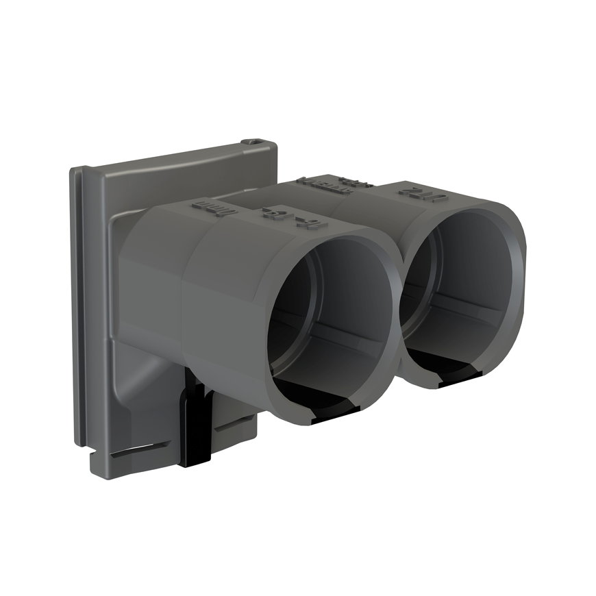 Attema buisinvoer / buiktuit voor inbouwdoos, dubbelvoudig, 2x 16/19/20 mm, verpakking à 10 stuks 