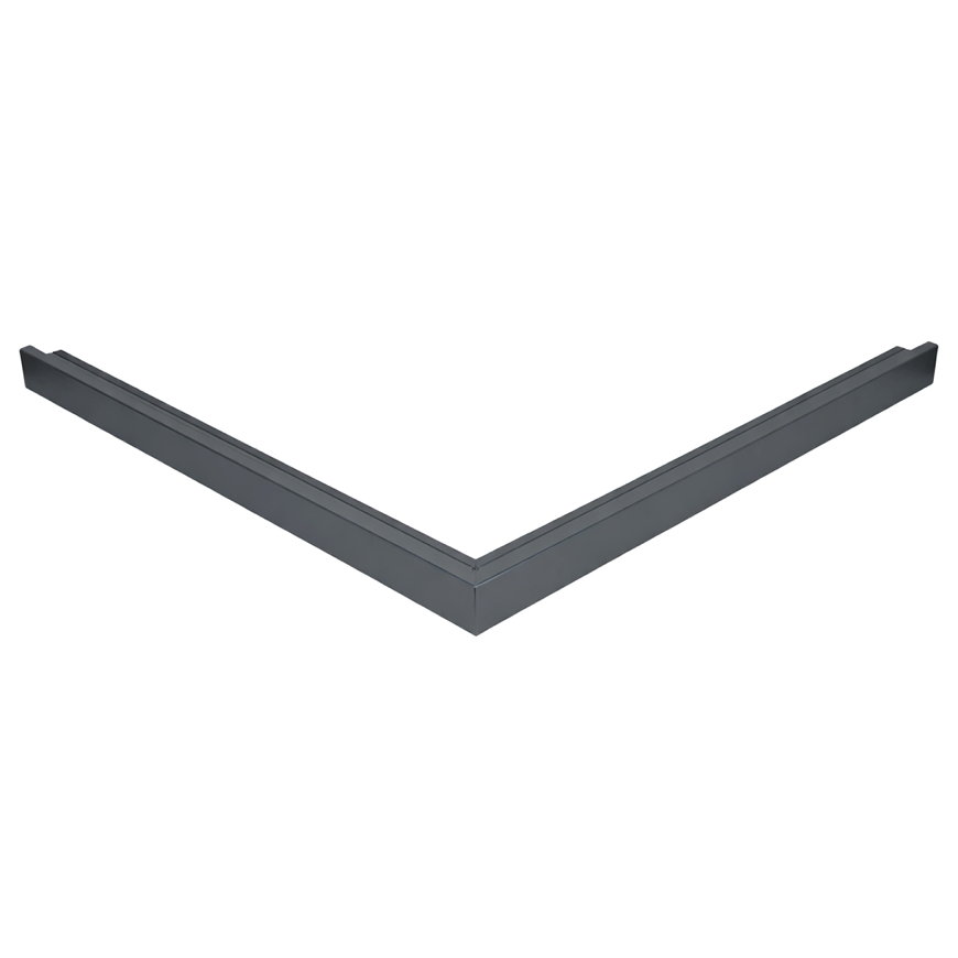 Roval buitenhoek voor daktrim, type Standaard, aluminium, 60x45 mm, 500x500 mm, antraciet, RAL 7016 