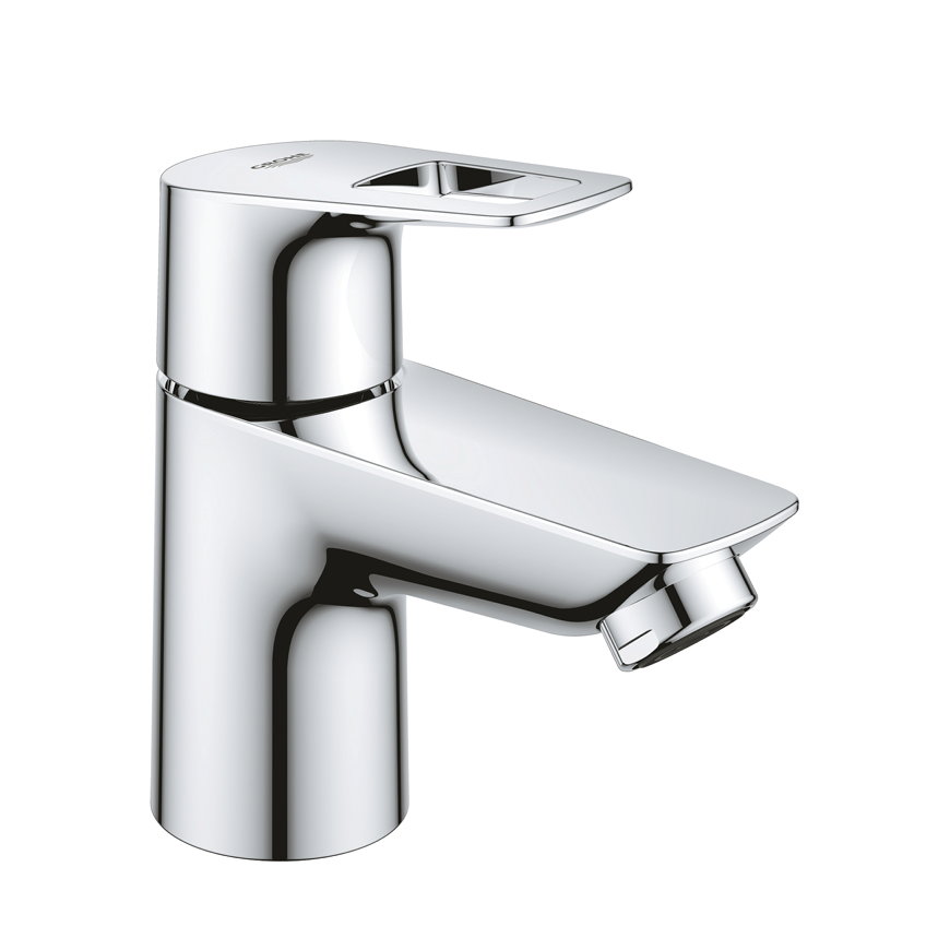 Grohe toiletkraan, serie BauLoop, draaiknop, laag model, chroom, ½" 