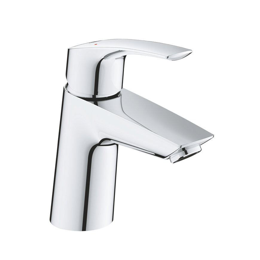 Grohe wastafelmengkraan, serie Eurosmart, hendel, laag model, chroom, 3/8", exclusief waste 